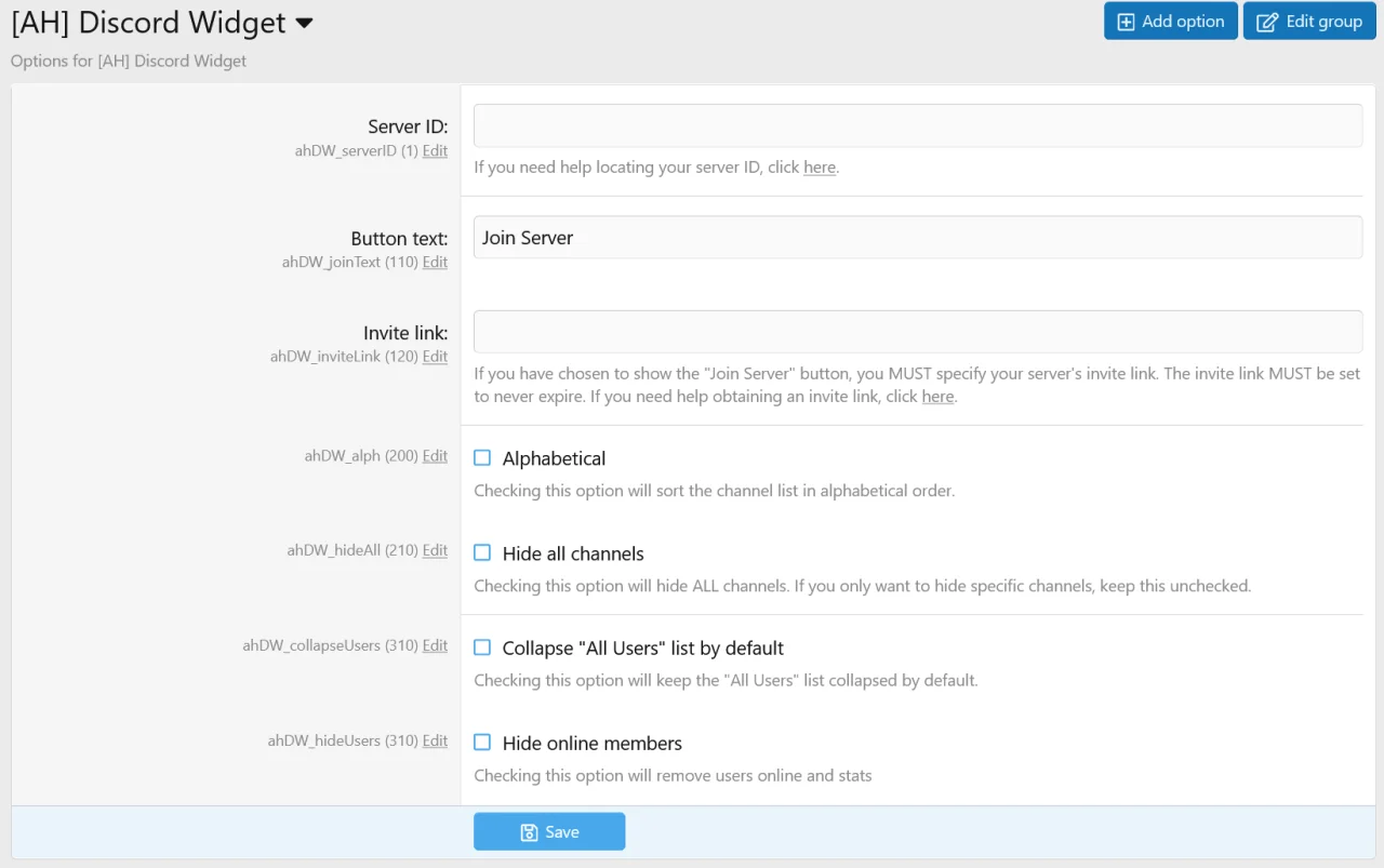 AH Discord Widget XenForo - Admin control panel.webp