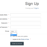 SOSInvision - User Groups in Registration Screen & Account Settings