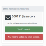 SOSInvision - Email Address Confirmation
