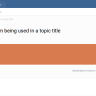 SOSInvision - Reason For Locking Topics